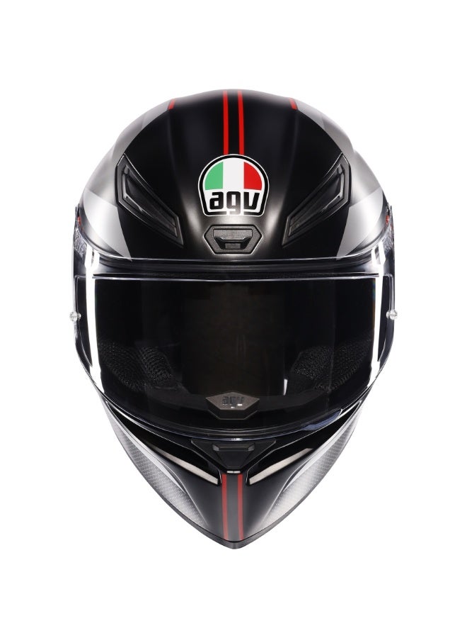 AGV K1 LAP MATT BLACK/GREY/RED M - Image 2
